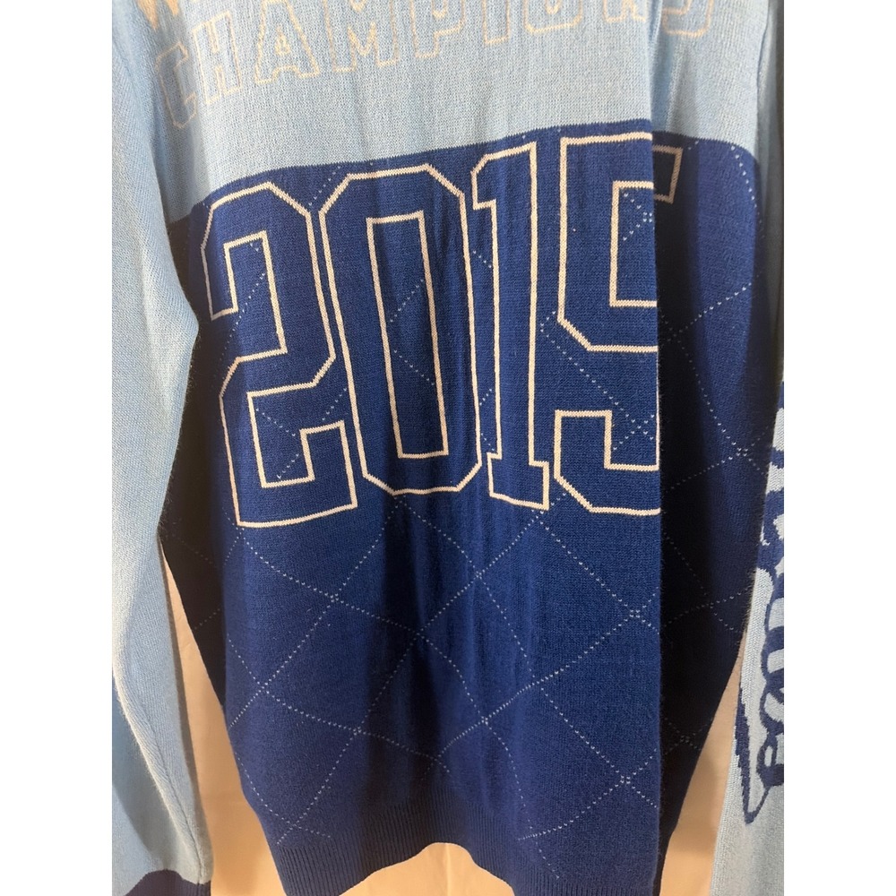 Klew Kansas City Royals 2015 World Series Champions Sweater Mens Large Blue MLB - Picture 6 of 8